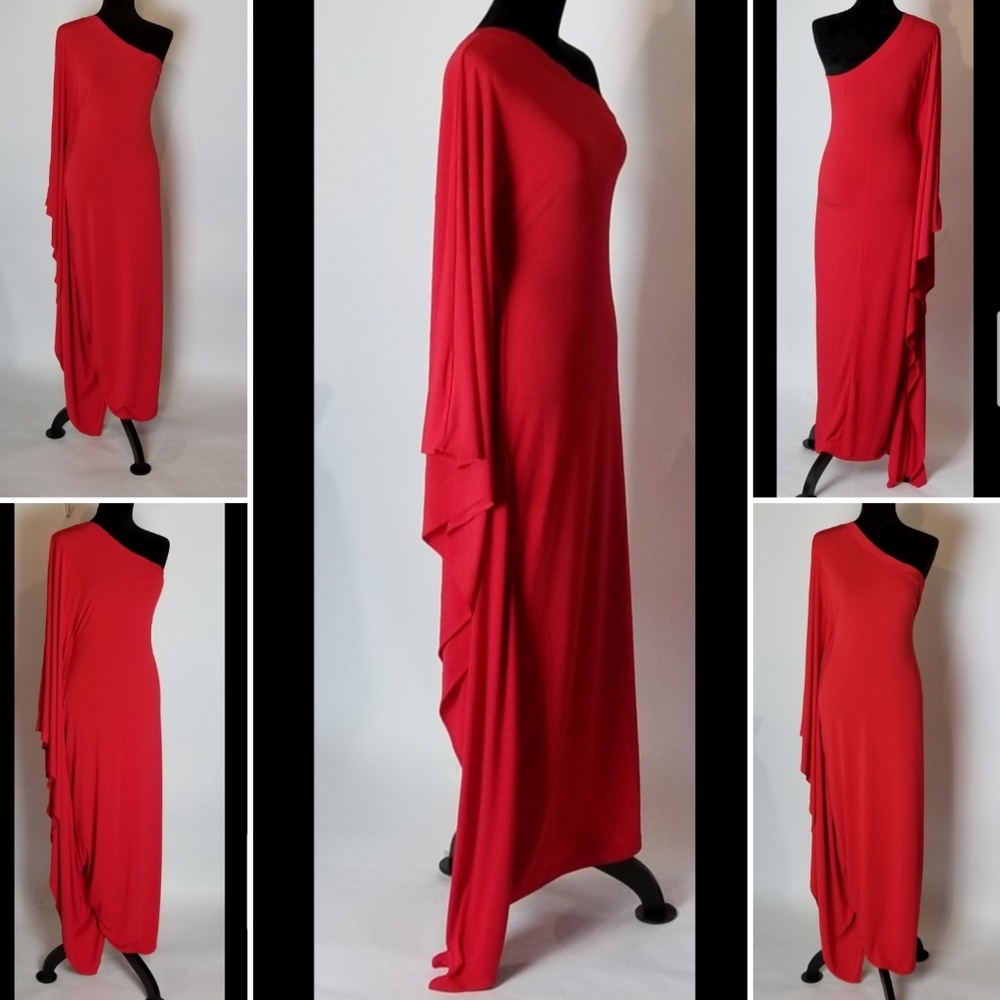 One Shoulder Maxi Dress - Picture 4 of 8